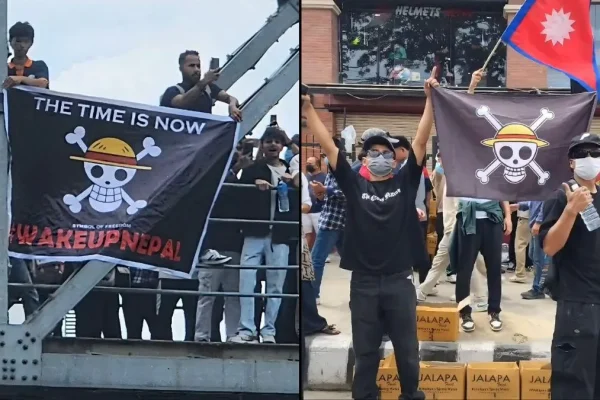 ‘One Piece’ Jolly Roger Raised at Nepal Protests Against Censorship and Corruption